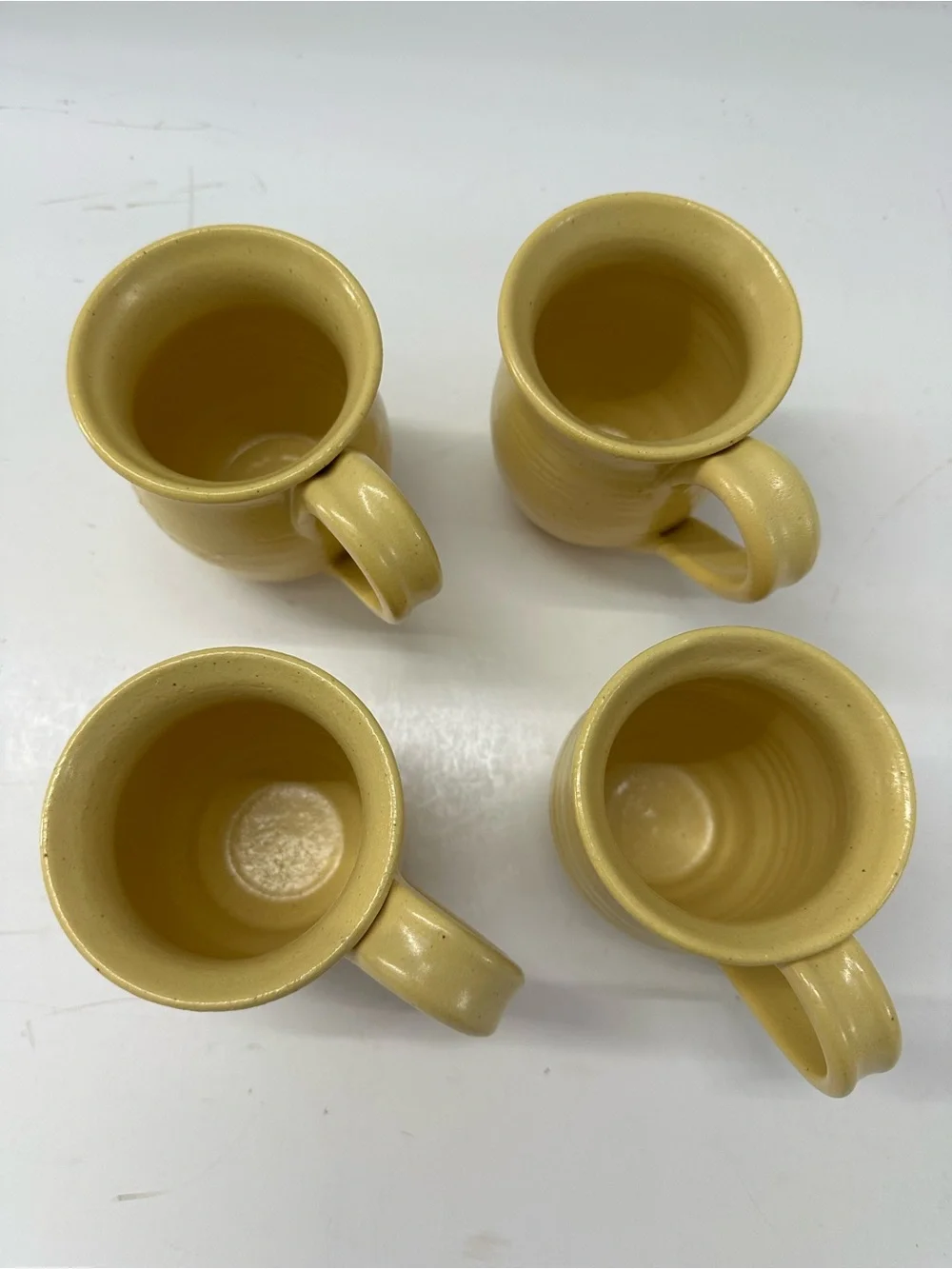 Cagle Road Pottery Butter Yellow Beverage Set - 6pcs